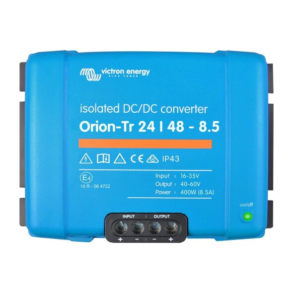 Orion-Tr 24/48-8.5A (400W) Isolated DC-DC converter