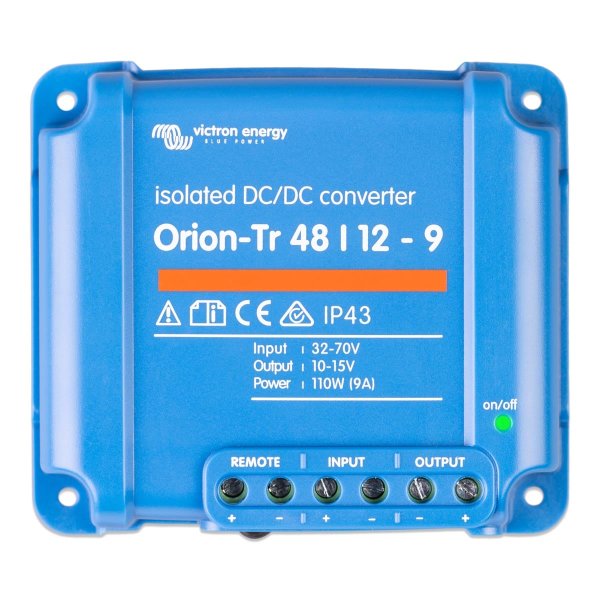 Orion-Tr 48/12-9A (110W) Isolated DC-DC converter