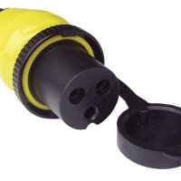 Power Inlet Polyamid with cover 16A/250Vac (2p/3w)