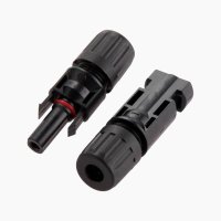 Solar connector pair MC4, 1x Male/1x Female